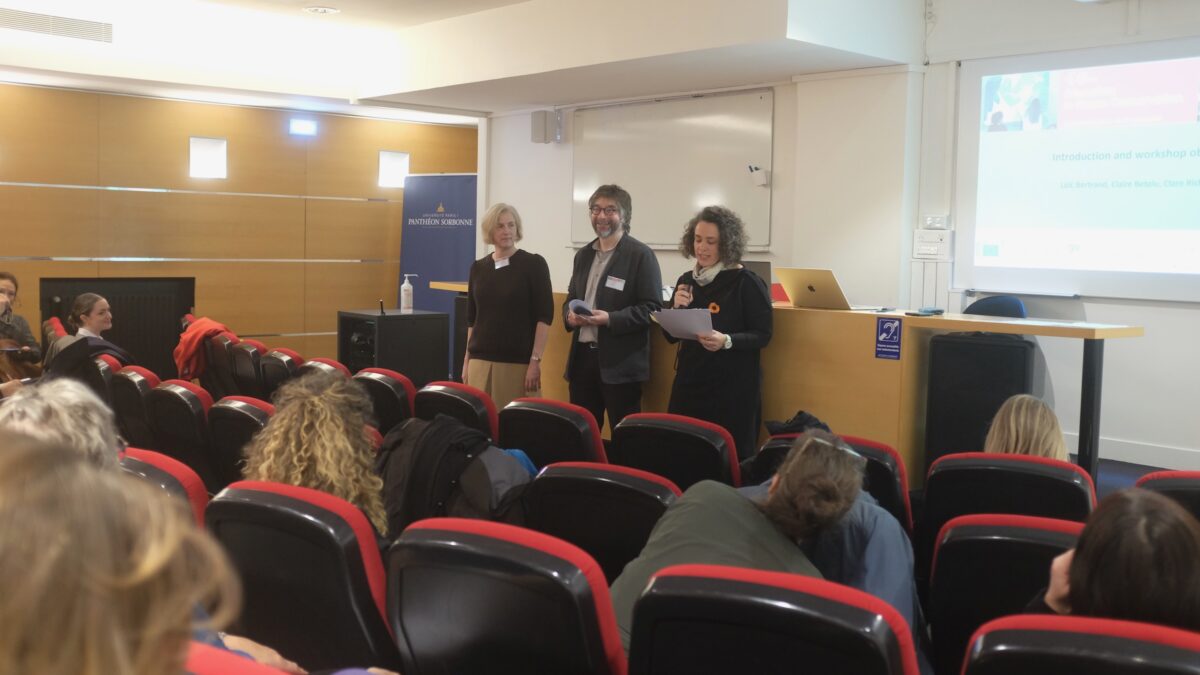 Clare Richardson, Loïc Bertrand and Claire Betelu at GoGreen symposium in Paris