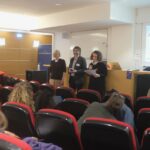 Clare Richardson, Loïc Bertrand and Claire Betelu at GoGreen symposium in Paris